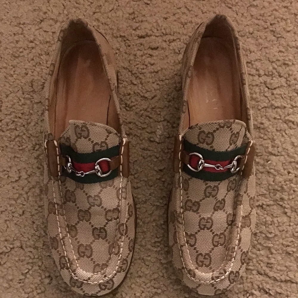 Brown Gucci Loafers